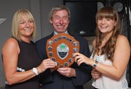 Angela and Becky Stevens winners of Restricted Ladies Doubles
