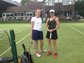 Restricted Ladies Singles: Katie Draper (left) lost to Harriet Buck