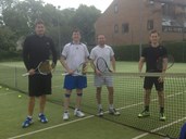 Restricted Men's Doubles: Chris Noddings & Richard Noland (left) lost to Rowan Brookes & Chris White