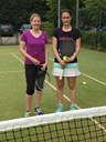 Open Ladies Singles: Lisa Jacob (right) beat Caroline Hardy