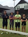 Open Mixed Doubles: Sofie Woon & Adam Rider (left) beat Victoria Lapthorne & Mat Parry